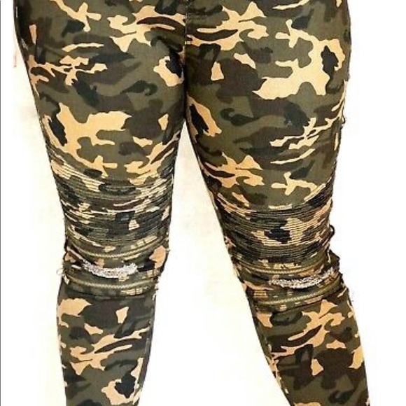 Women's Jumpsuit Distressed Stretch Denim Jeans - Picture 8 of 8